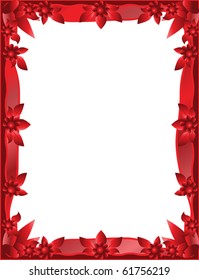 vector illustration, red decorative frame, banner concept.