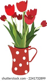 
ilustración vectorial de flores rojas. ilustración de la flor vectorial   .eps