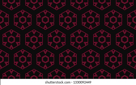 Vector illustration red geometric abstract background