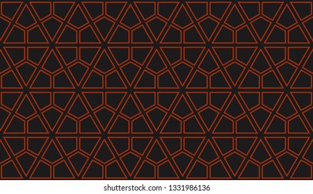 Vector illustration red geometric abstract background