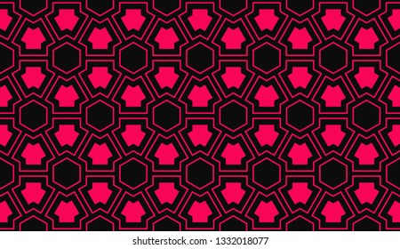 Vector illustration red geometric abstract background