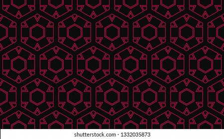 Vector illustration red geometric abstract background