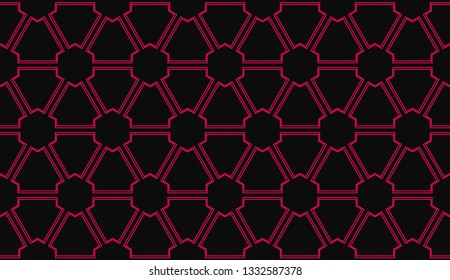 Vector illustration red geometric abstract background