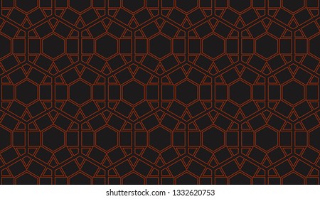 Vector illustration red geometric abstract background