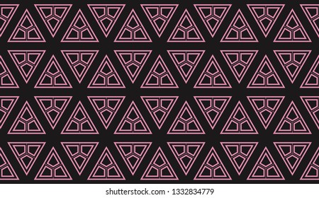 Vector illustration red geometric abstract background
