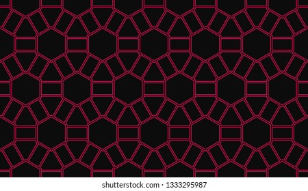 Vector illustration red geometric abstract background