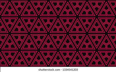 Vector illustration red geometric abstract background