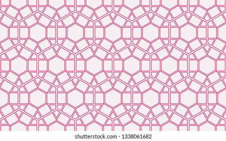 Vector illustration red geometric abstract background