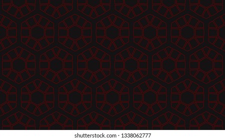 Vector illustration red geometric abstract background