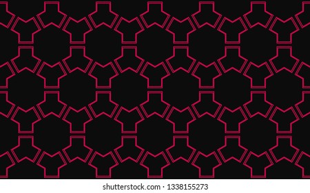 Vector illustration red geometric abstract background