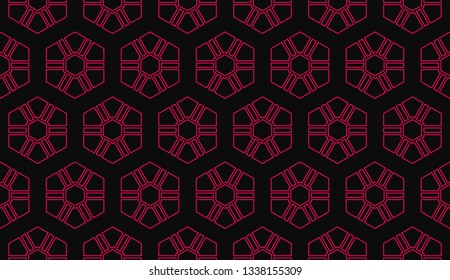 Vector illustration red geometric abstract background
