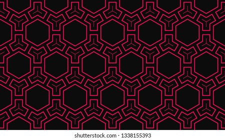 Vector illustration red geometric abstract background
