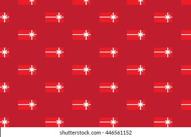 Vector illustration of red gift boxes pattern.