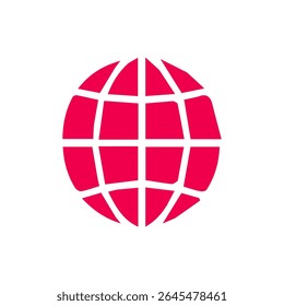 Ilustración vectorial Icono de globo rojo