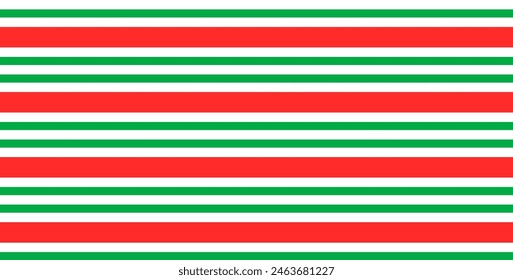 Vector illustration of red and green christmas seamless pattern on white background.