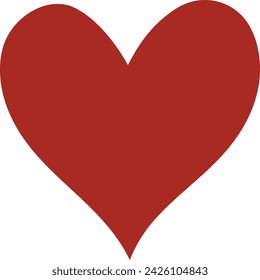 Vector Illustration of a Red Heart Shape