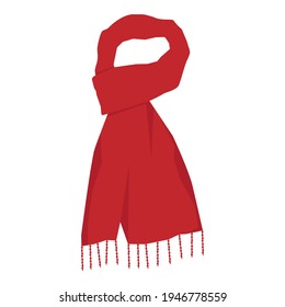 Escarcha de punto roja ilustrada por vectores aislada sobre fondo blanco.  Escarcha de invierno