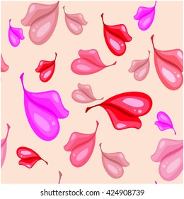 Vector illustration of the red lips background