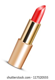 Vector illustration of red lipstick