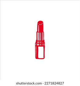 vector illustration of red lipstick