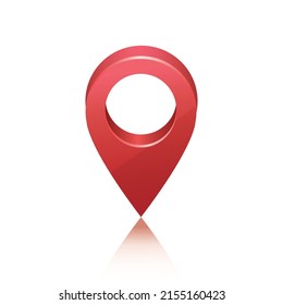 vector illustration red location icon design template.