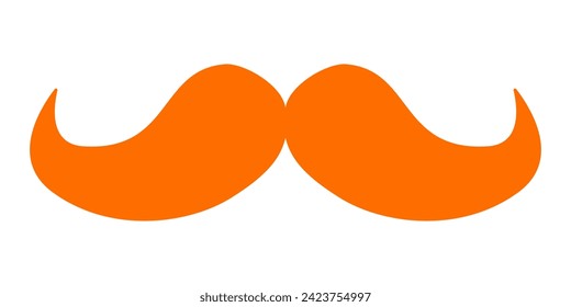 Mustache rojo de ilustración vectorial para el Día de San Patricio