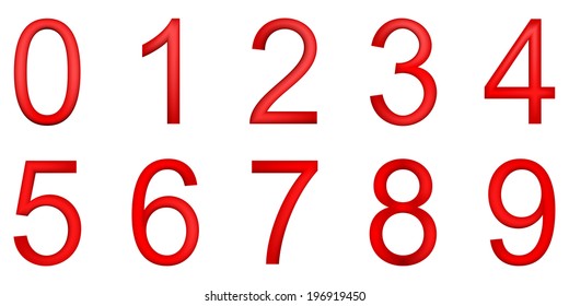 Numbers Set Vector Stock Vector (Royalty Free) 386421298 | Shutterstock