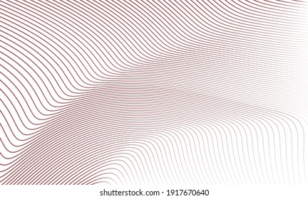 Vector Illustration Of The Red Pattern Of Lines Abstract Background. EPS10.