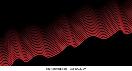 Vector Illustration red pattern of lines abstract background. EPS10.