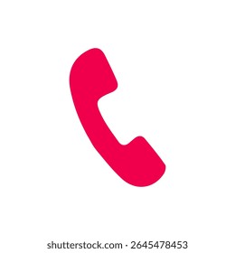 Ilustración vectorial Icono de teléfono rojo