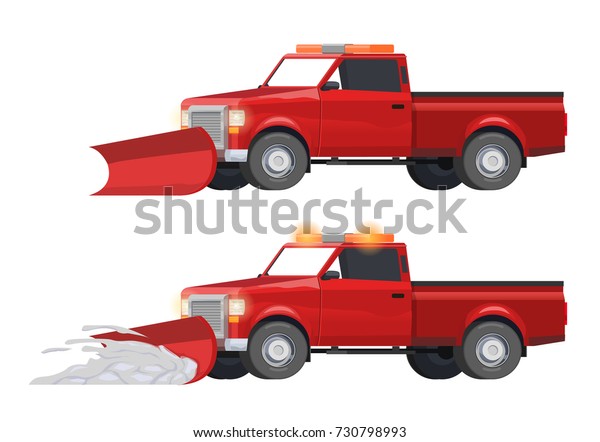 toy pickup truck with snow plow