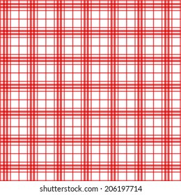 Vector illustration of red plaid background concept