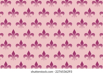 Vector illustration of red scout coconut bud pattern pattern.