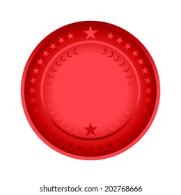 Vector illustration of Red seal