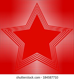 Vector illustration of Red Star, Victory Day, May 9   