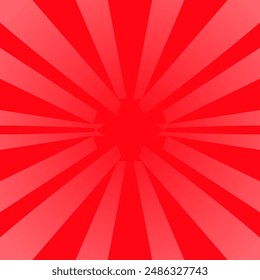 Vector Illustration of a Red Sunburst, Good for Backgrounds, Posters, Magazines and Banners