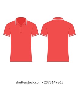 vector illustration of a red t-shirt that looks elegant