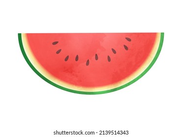 Vector illustration of red watermelon