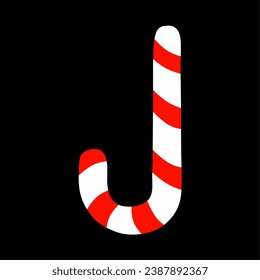 vector illustration of red and white candy