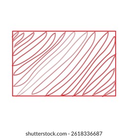 Vector illustration of a red and white scribble rectangle frame background