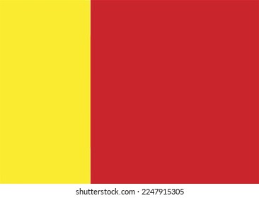 Vektorgrafik auf rotem und gelbem Hintergrund