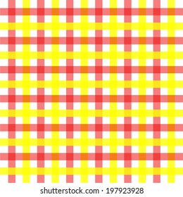 Chequered Geometric Pattern Red Orange Gingham Stock Vector (Royalty ...