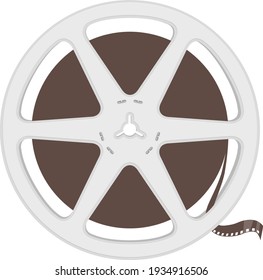 Vector illustration of reel of film.