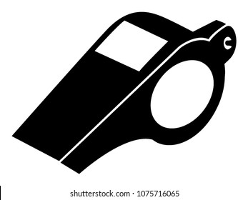 Vector illustration of a Referee Whistle Blower 