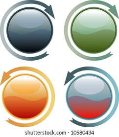 vector illustration of the refresh buttons