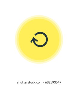 Vector Illustration Of Refresh Icon. Beautiful User Element Also Can Be Used As Renovate Element.