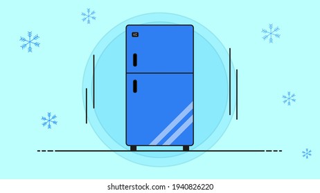 Vector illustration of Refrigeration. Can be used for wallpaper, background, icon.