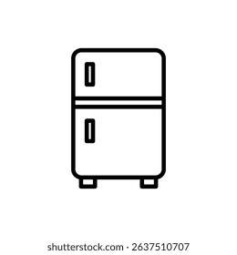 Vector illustration of an Refrigerator isolated on a white background