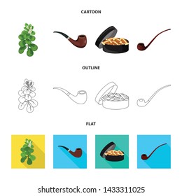 Vector illustration of refuse and stop icon. Set of refuse and habit vector icon for stock.