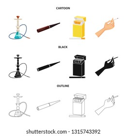 Vector illustration of refuse and stop symbol. Collection of refuse and habit stock symbol for web.
